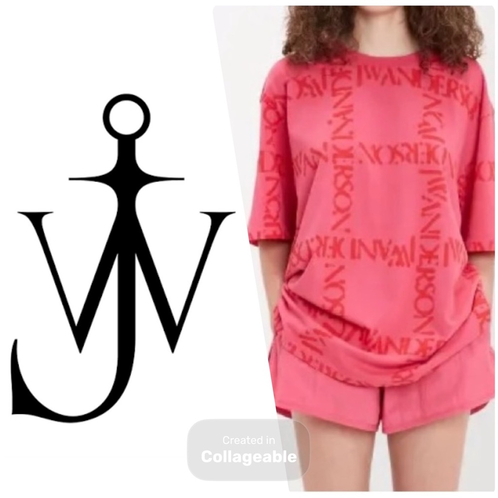 ‼️SALE❤️JW ANDERSON Pink Short Sleeve Tee❤️💕❤️💕❤️💕